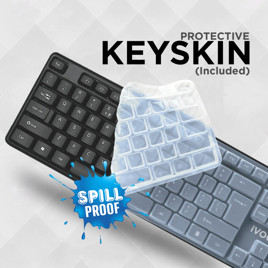 Super Wired Keyboard with Keyskin